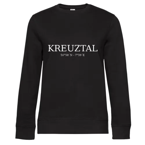 Kreuztal Koordinaten Sweat Frauen Queen Crew Neck