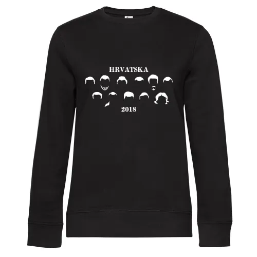 Kroatien 2018 Fussball Sweat Frauen Queen Crew Neck