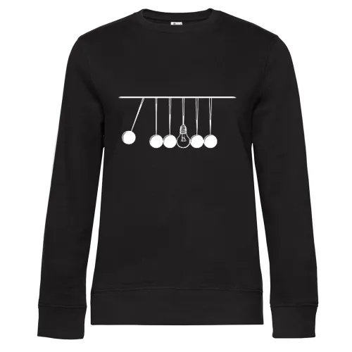 Kugelstoßpendel mit Glühbirne Shirt Sweat Frauen Queen Crew Neck