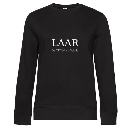 Laar Koordinaten Sweat Frauen Queen Crew Neck