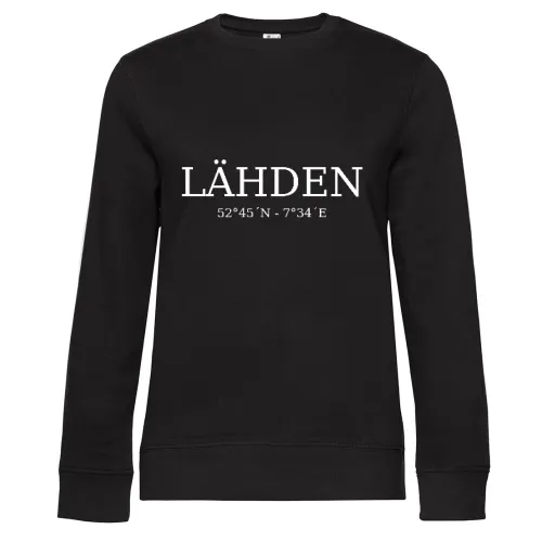 Lähden Koordinaten Sweat Frauen Queen Crew Neck