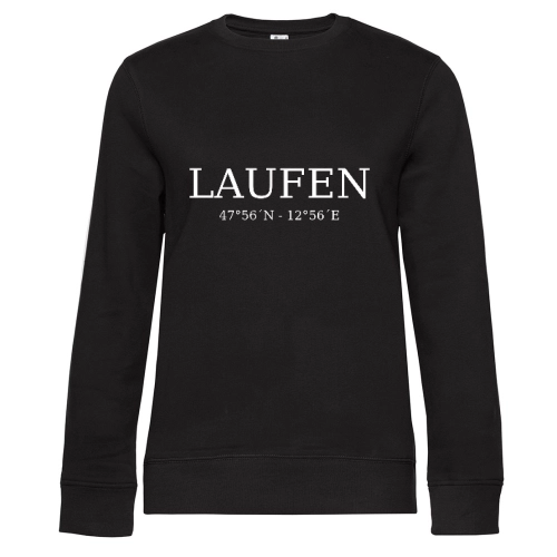 Laufen Koordinaten Sweat Frauen Queen Crew Neck