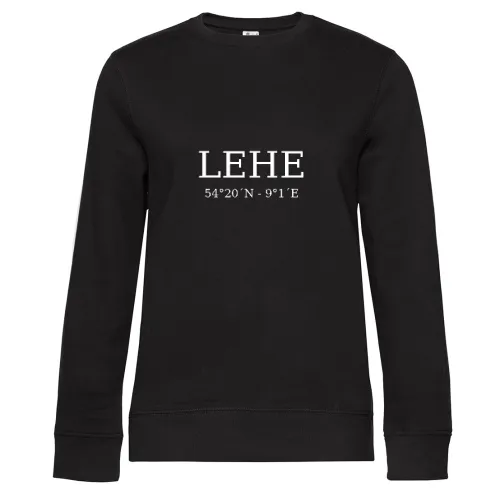 Lehe Koordinaten Sweat Frauen Queen Crew Neck