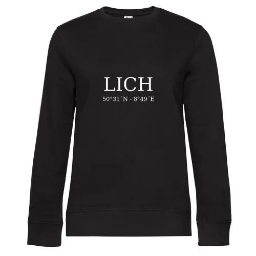 Lich Koordinaten Sweat Frauen Queen Crew Neck