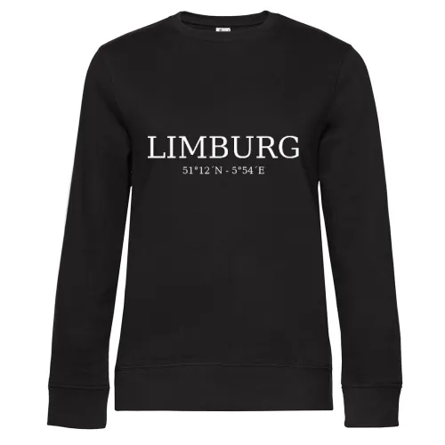 Limburg Koordinaten Sweat Frauen Queen Crew Neck
