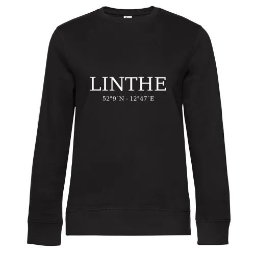 Linthe Koordinaten Sweat Frauen Queen Crew Neck
