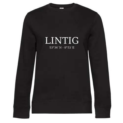Lintig Koordinaten Sweat Frauen Queen Crew Neck