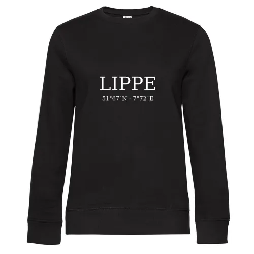 Lippe Koordinaten Sweat Frauen Queen Crew Neck
