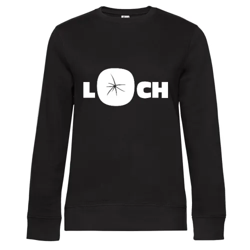 Loch im Shirt Sweat Frauen Queen Crew Neck
