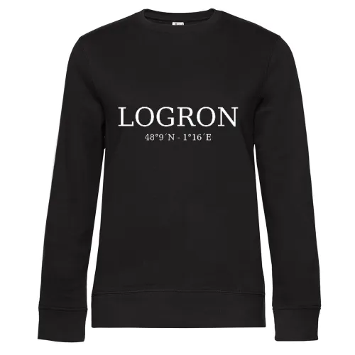 Logron Koordinaten Sweat Frauen Queen Crew Neck