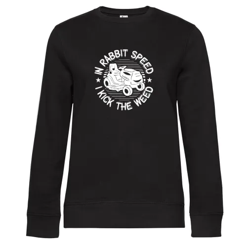 Lustiger Rasenmähen Rasenmäher Traktor Spruch Sweat Frauen Queen Crew Neck