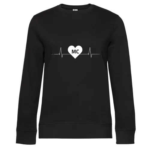 Malchin MC Nummernschild Herzschlag Sweat Frauen Queen Crew Neck