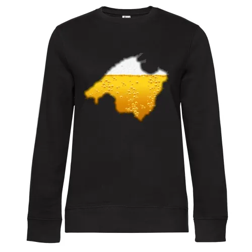 Mallorca mit Bier Sweat Frauen Queen Crew Neck