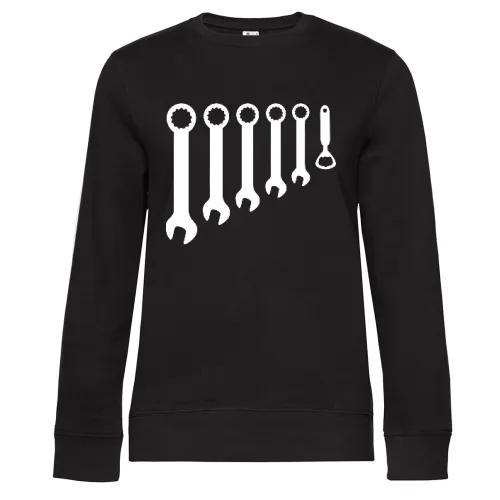 Maulschlüssel Evolution Sweat Frauen Queen Crew Neck