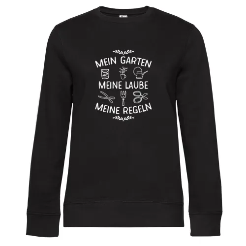 Mein Garten Meine Laube Meine Regeln Gärtner Sweat Frauen Queen Crew Neck