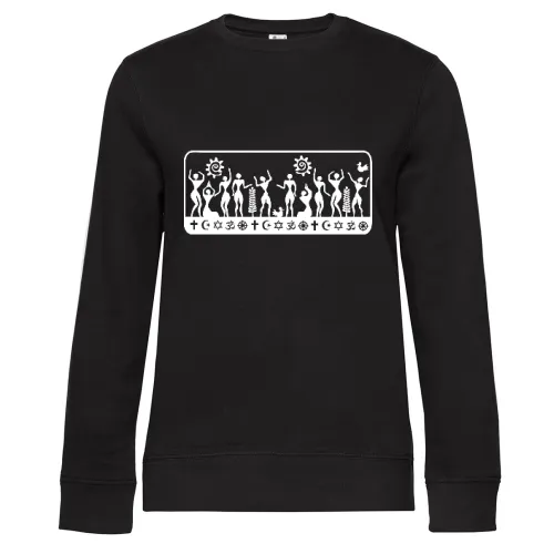 Menschen Religionen Sweat Frauen Queen Crew Neck