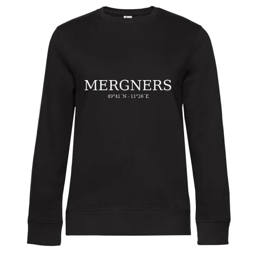 Mergners Koordinaten Sweat Frauen Queen Crew Neck
