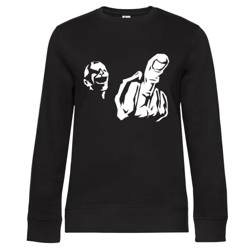 Mittelfinger Fratze Frauen Sweat