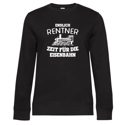 Modelleisenbahn Rentner Eisenbahn Rente Dampflok Frauen Sweat