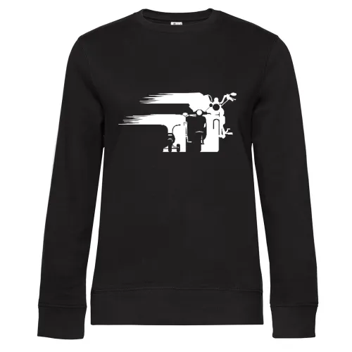 Motorrad Chopper Evolution Schweif Front Frauen Sweat Motorrad Chopper Evolution Schweif Front Sweat