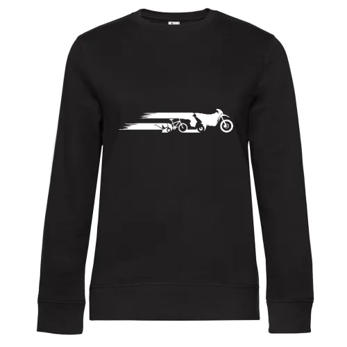 Motorrad Enduro Evolution Schweif Sweat Frauen Queen Crew Neck