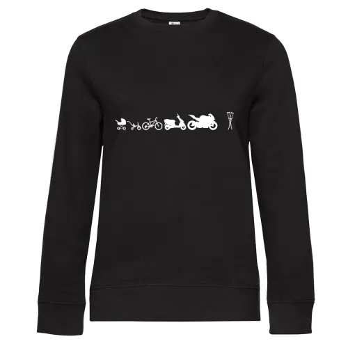 Motorrad Evolution Krücken Frauen Sweat Motorrad Evolution Krücken Sweat