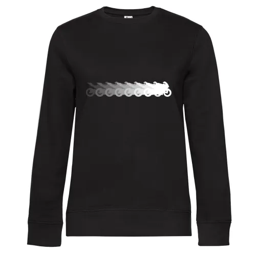 Motorrad schwarz weiß verlauf Sweat