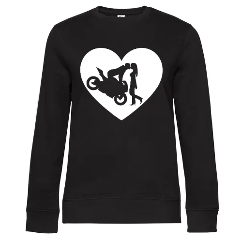 Motorradkuß Herz Sweat