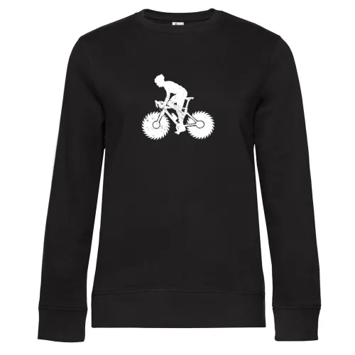 Mountainbike Radfahrer MTB Downhill Bike Sägeblatt Sweat Frauen Queen Crew Neck