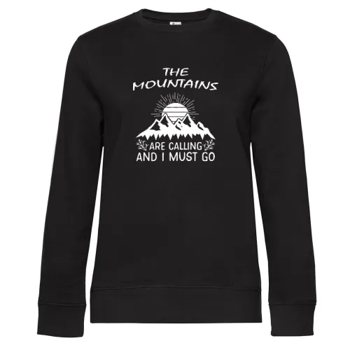 Mountains Are Calling - Skifahren Winterurlaub Ski Sweat Frauen Queen Crew Neck