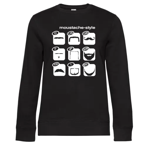 Moustache Weltweit Style Sweat