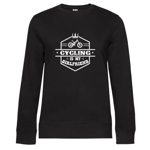 MTB Radfahrer Freundin Mountainbiker Fahrradfahrer Sweat Frauen Queen Crew Neck