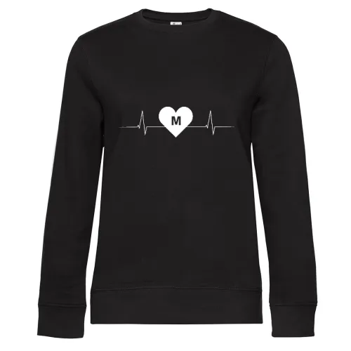 München M Nummernschild Herzschlag Frauen Sweat München M Nummernschild Herzschlag Sweat