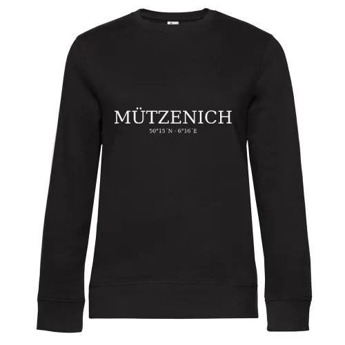 Mützenich Koordinaten Sweat Frauen Queen Crew Neck