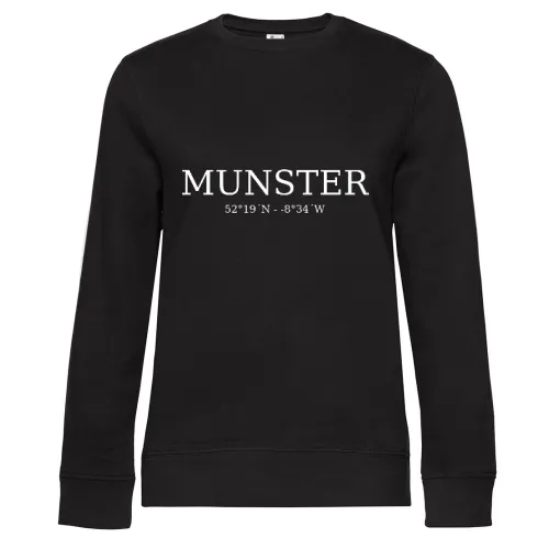 Munster Koordinaten Sweat Frauen Queen Crew Neck