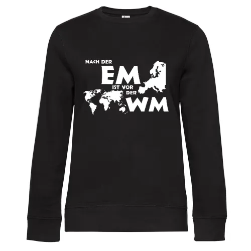 nach der EM ist vor der WM Sweat Frauen Queen Crew Neck