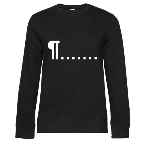 Nicht druckbare Zeichen Frauen Sweat Nicht druckbare Zeichen Sweat