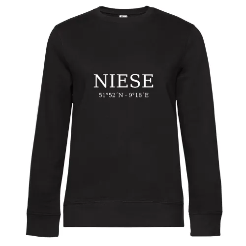 Niese Koordinaten Sweat Frauen Queen Crew Neck