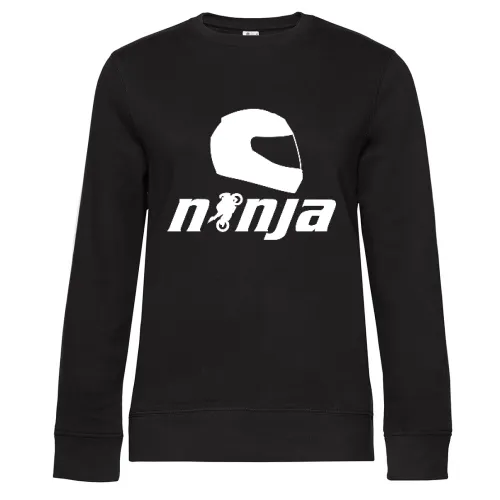 Ninja Motorrad Sweat Frauen Queen Crew Neck