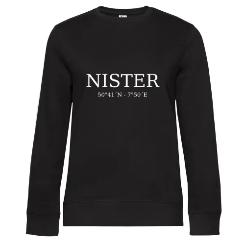 Nister Koordinaten Sweat Frauen Queen Crew Neck