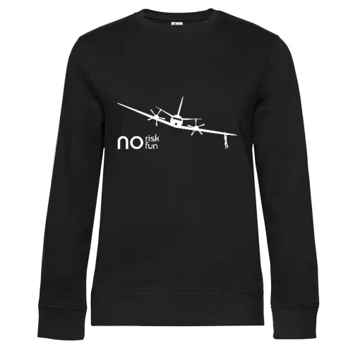no risk no fun Flugzeug Frauen Sweat