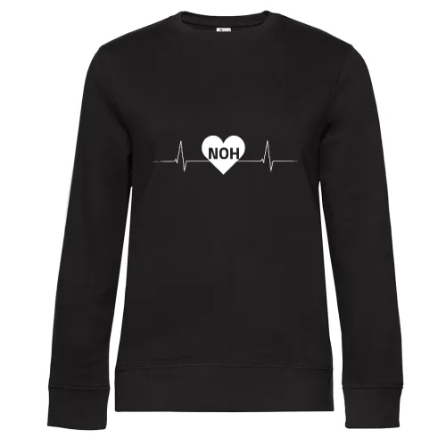 Nordhorn NOH Nummernschild Herzschlag Frauen Sweat Nordhorn NOH Nummernschild Herzschlag Sweat
