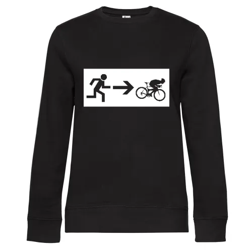 Notausgang Rennrad Sweat Frauen Queen Crew Neck
