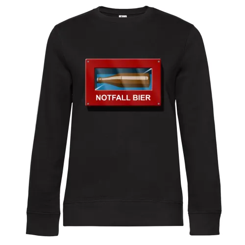 Notfall Bier Box Sweat Frauen Queen Crew Neck