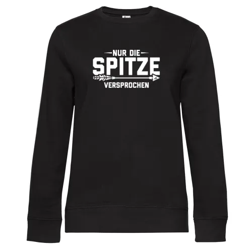 Nur Die Spitze, Versprochen Bogensport Witz Sweat Frauen Queen Crew Neck