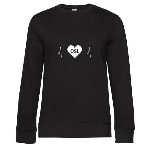 Oberspreewald, Lausitz OSL Nummernschild Herzschlag Sweat Frauen Queen Crew Neck