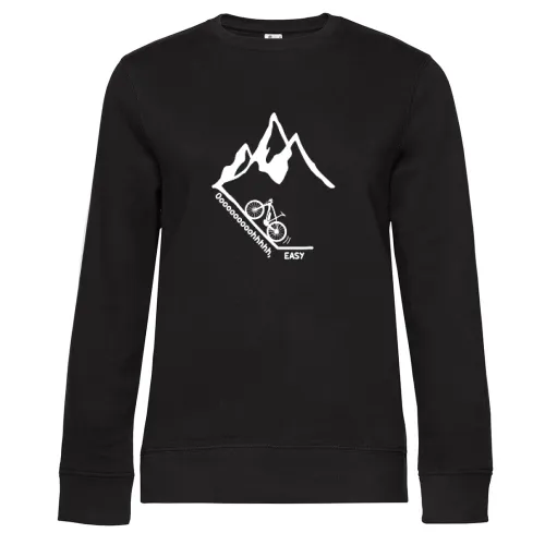Oh Easy Ebiker am Berg E-Bike Radfahrer Sweat Frauen Queen Crew Neck