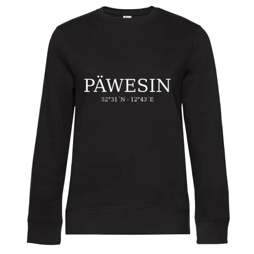 Päwesin Koordinaten Sweat Frauen Queen Crew Neck