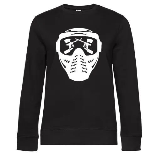 Paintball Maske mit Waffe Frauen Sweat