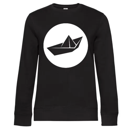 Papierschiff Origami Frauen Sweat